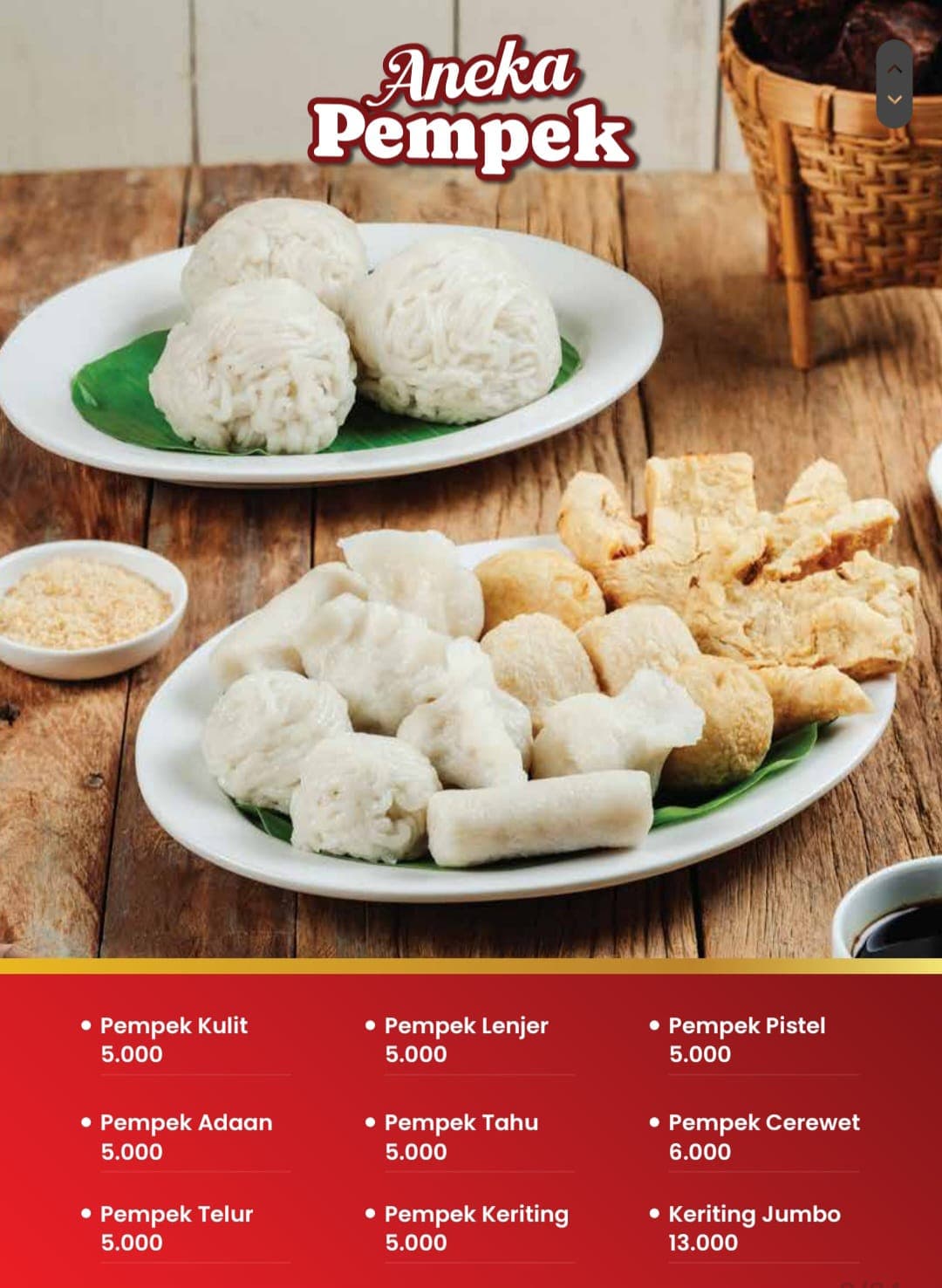 Halaman katalog menu King Pempek 4