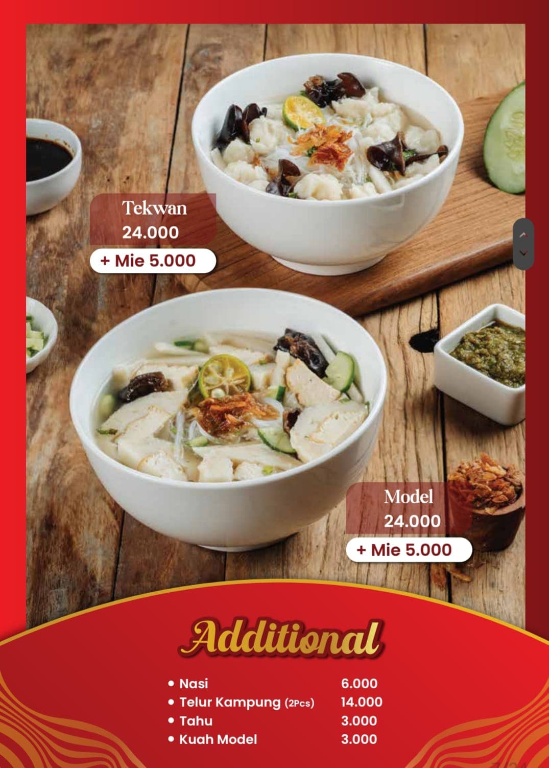 Halaman katalog menu King Pempek 6